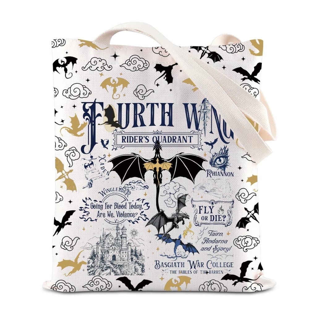 Fw Merch Fw Tote Bag Fly Or Die Quote Handbag Fantasy Reader Gift T_T